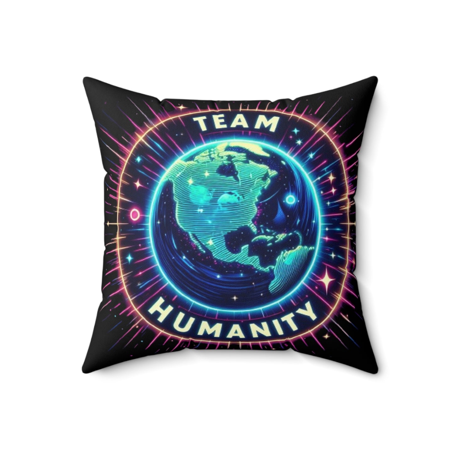 Team Humanity - Spun Polyester Square Pillow