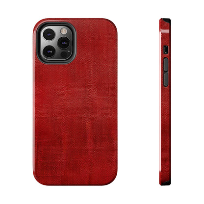 Juicy Red Berry Blast: Denim Fabric Inspired Design - Tough Phone Cases