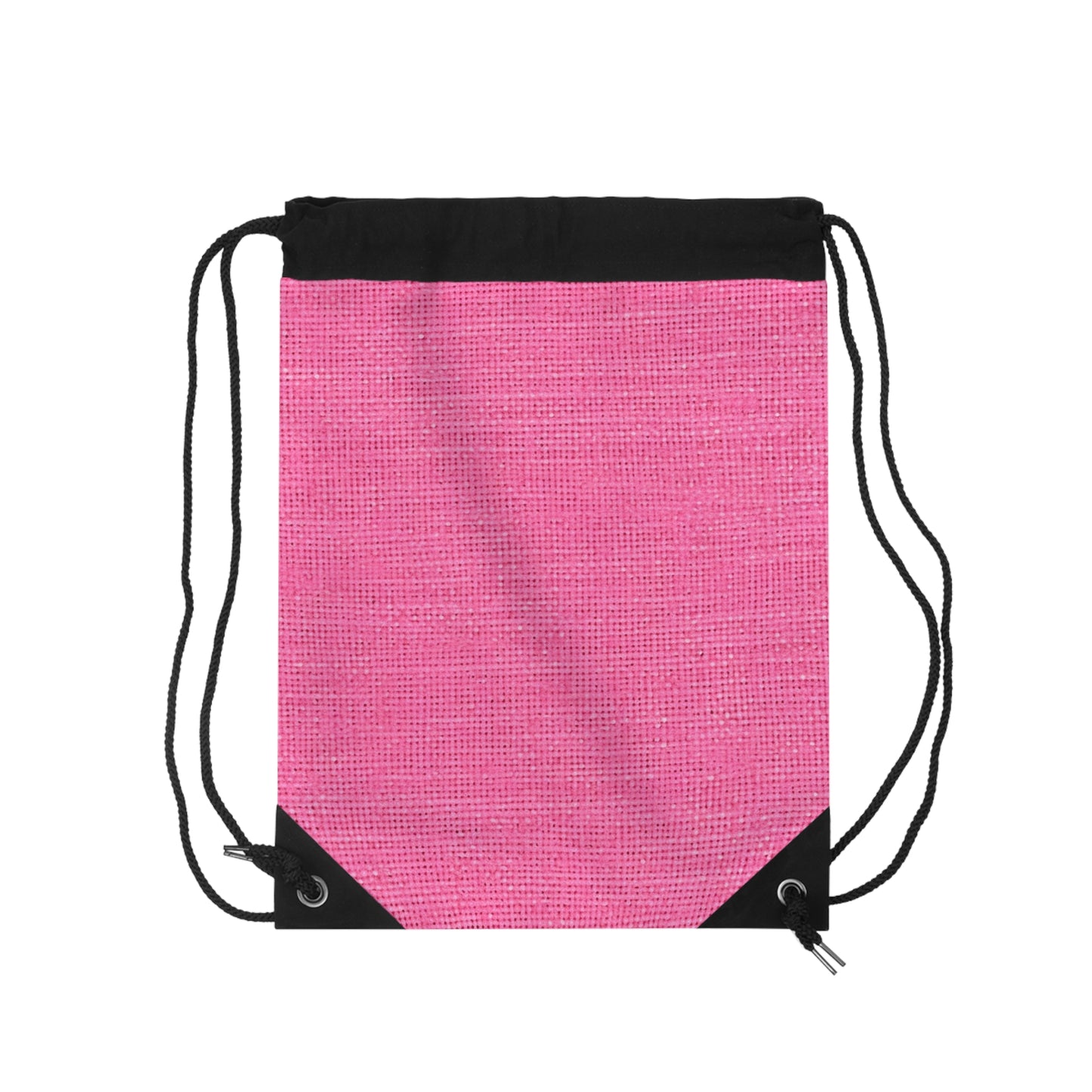 Doll-Like Pink Denim Designer Fabric Style - Drawstring Bag