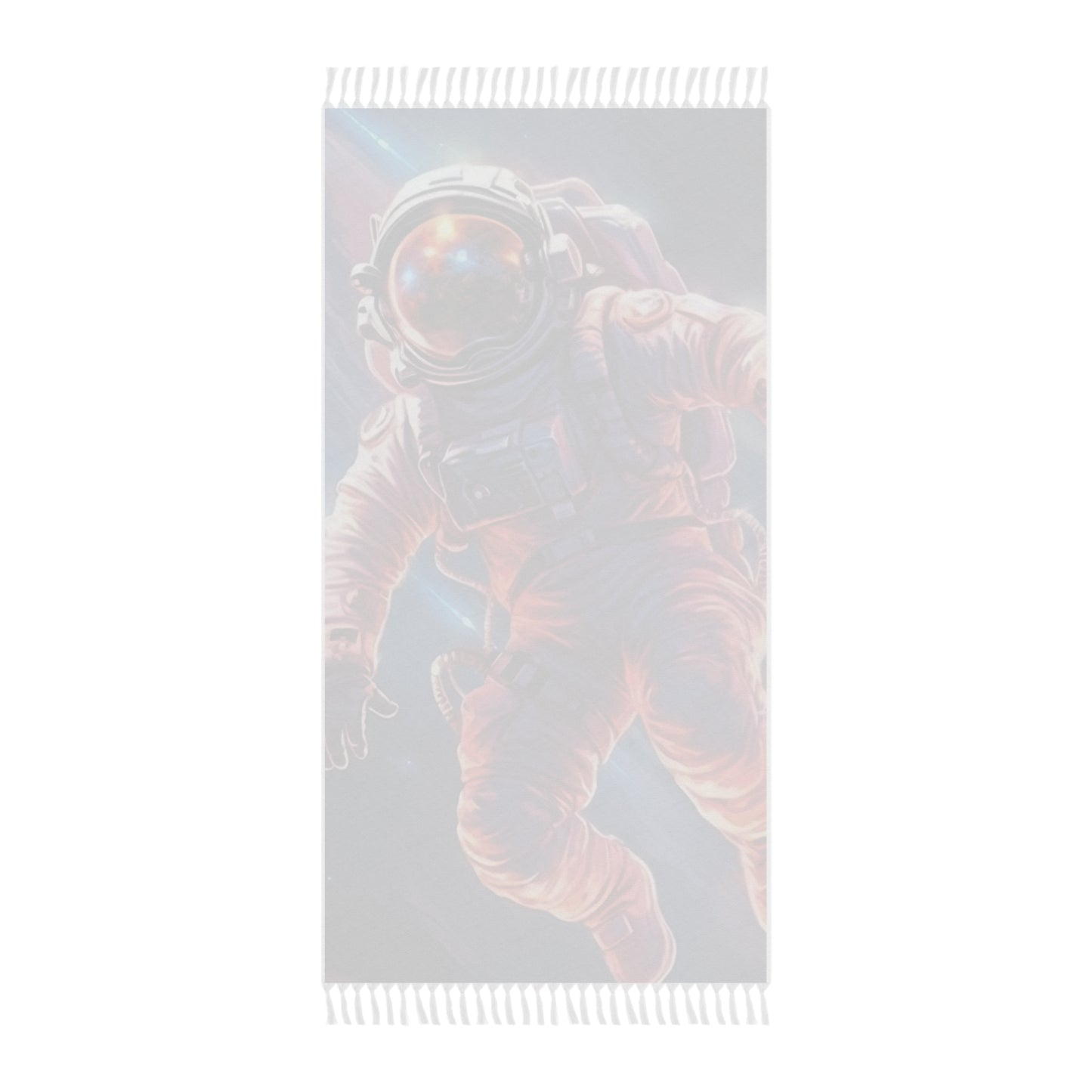 Astronaut Outer Space - Galaxy Starfield Art - Boho Beach Cloth