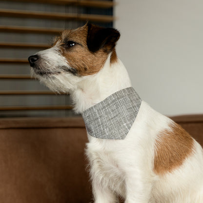 Silver Grey: Denim-Inspired, Contemporary Fabric Design - Dog & Pet Bandana Collar