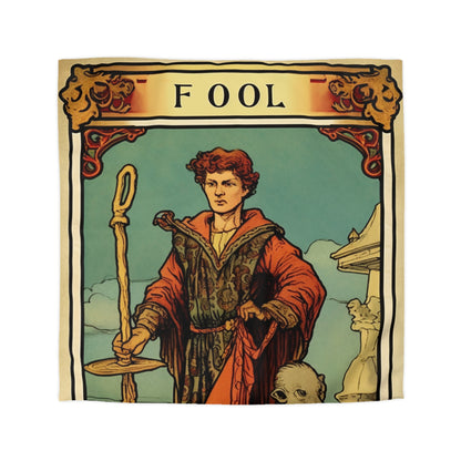 Mystical Tarot - Artistic Depiction of The Fool Card - Microfiber Duvet Cover