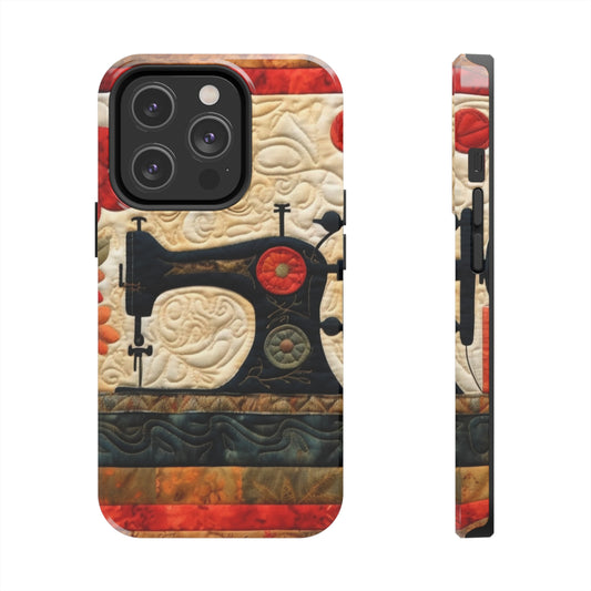 Sewing Machine Quilt: A Crafted Design Homage to Stitching - Tough Phone Cases