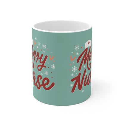 Feliz Enfermera, Navidad 2023 - Taza de Cerámica 11oz 