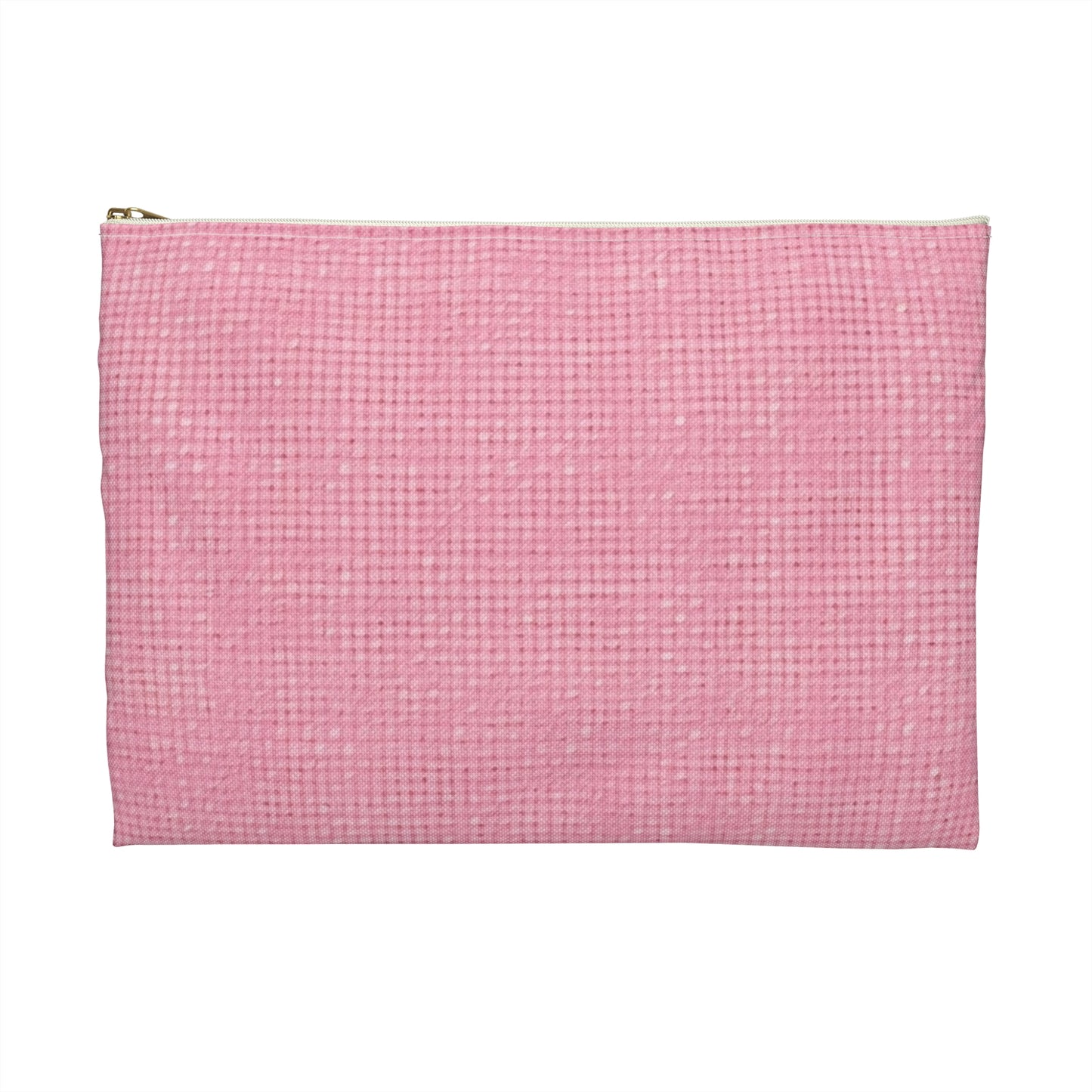 Pastel Rose Pink: Denim-Inspired, Refreshing Fabric Design - Accessory Pouch