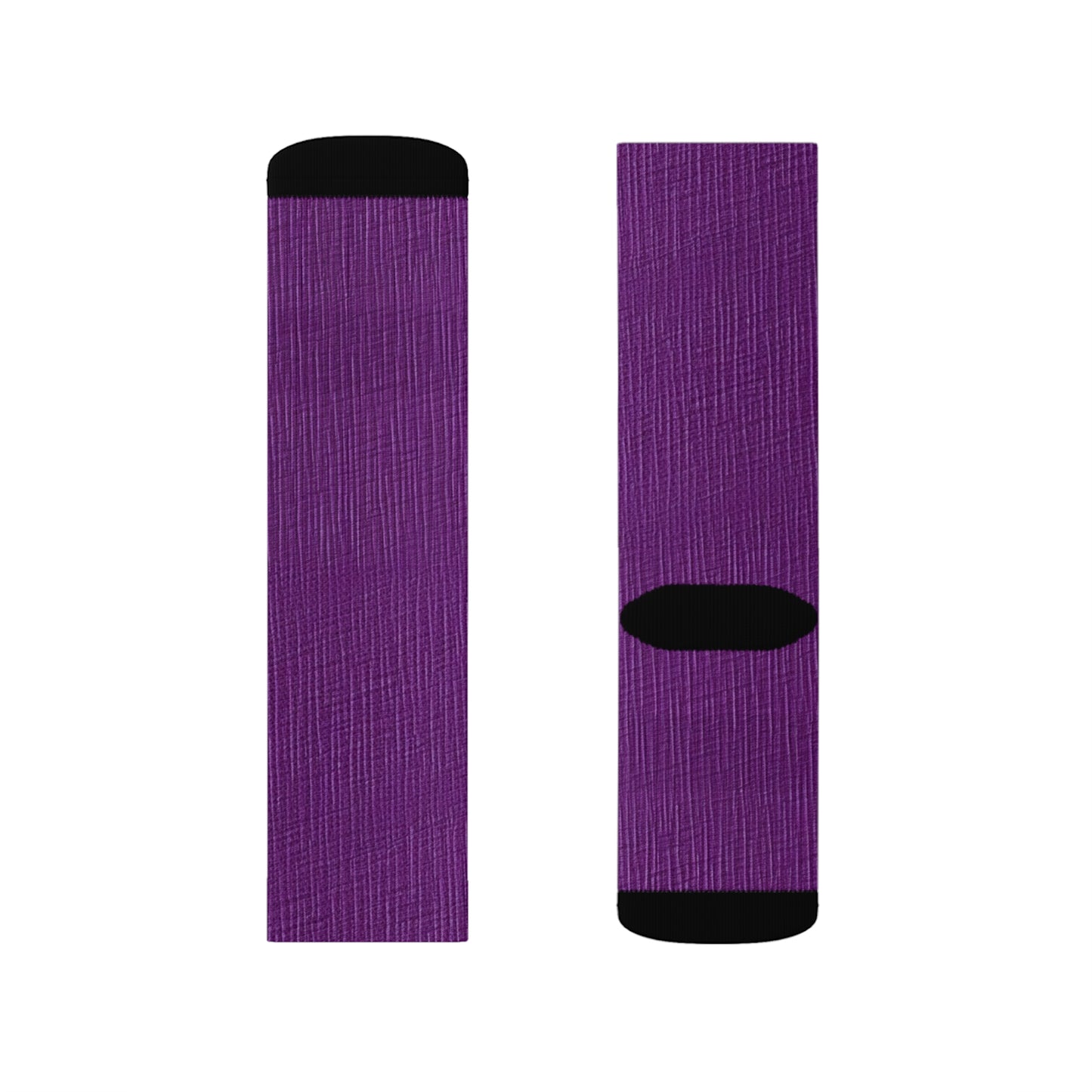 Violet/Plum/Purple: Denim-Inspired Luxurious Fabric - Sublimation Socks