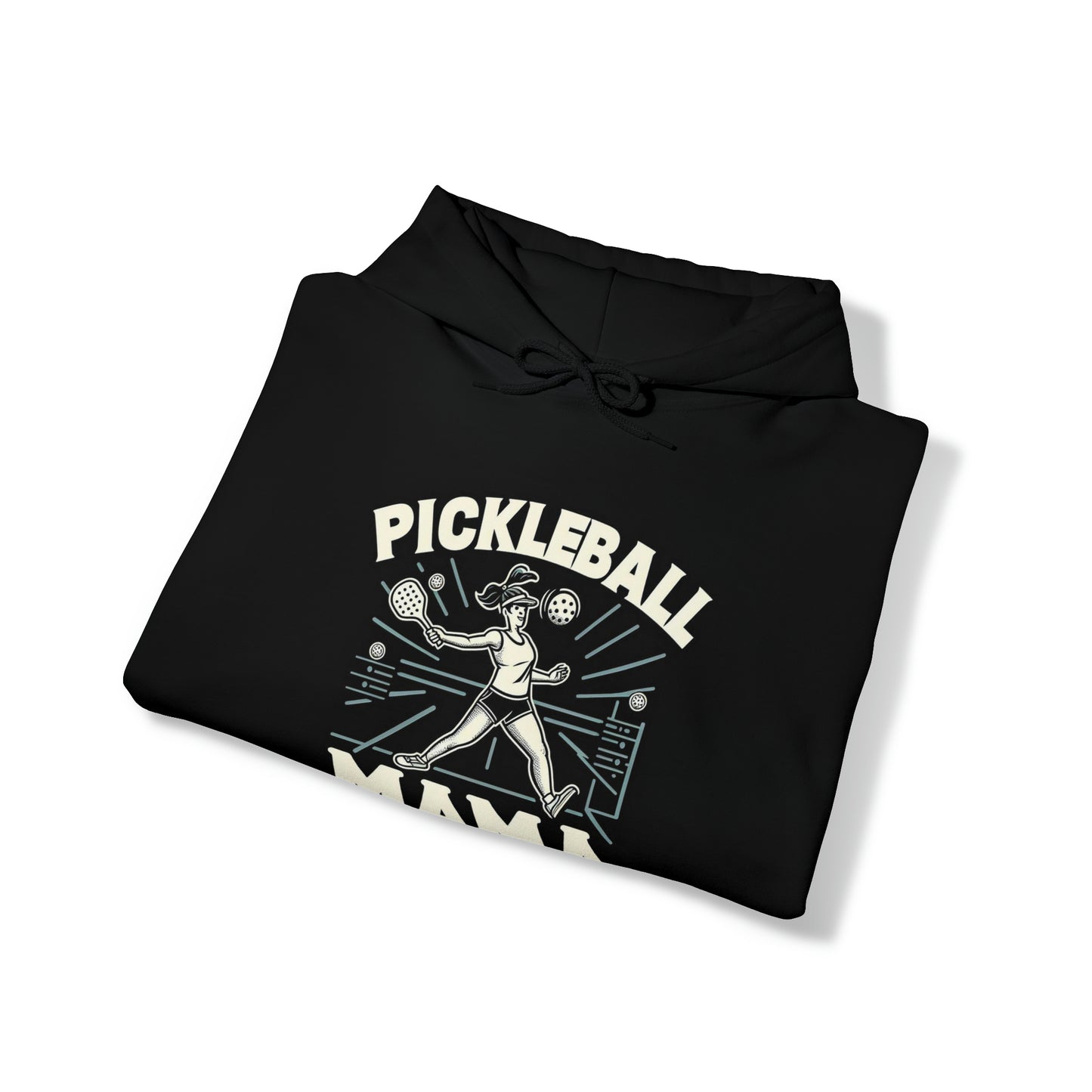 Pickleball Mama - Moms, Sporty Graphic, Pickleball Enthusiast Design - Unisex Heavy Blend™ Hooded Sweatshirt