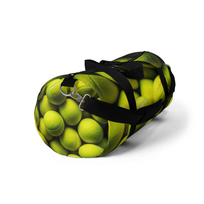 Tennis Ball Sport: Athlete Court Action, Rally & Serve - Duffel Bag