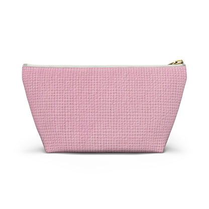 Blushing Garment Dye Pink: Denim-Inspired, Soft-Toned Fabric - Accessory Pouch w T-bottom