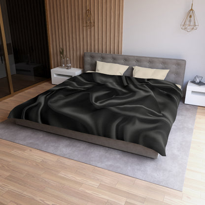 Black Silk, Microfiber Duvet Cover