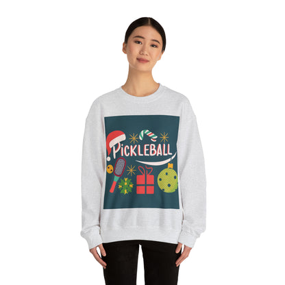 Regalo de Pickleball para Navidad - Sudadera unisex Heavy Blend™ con cuello redondo 