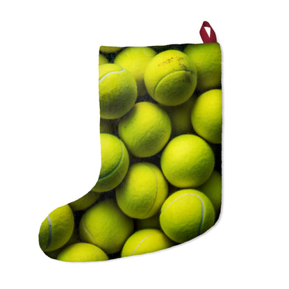 Tennis Ball Sport: Athlete Court Action, Rally & Serve - Christmas Stockings