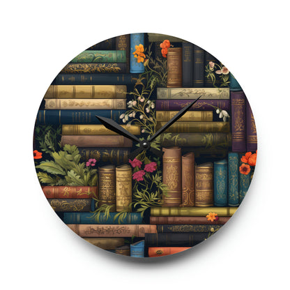 Book Lover - Acrylic Wall Clock