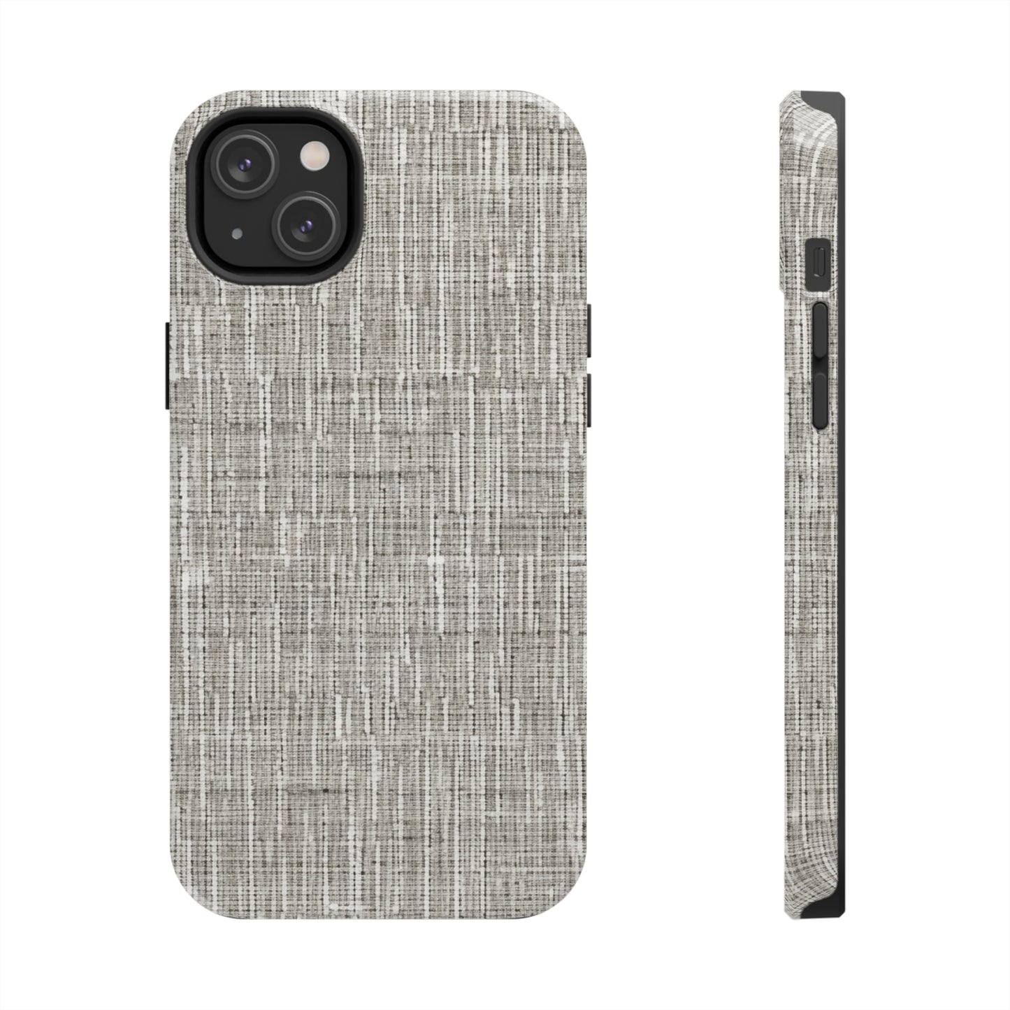 Silver Grey: Denim-Inspired, Contemporary Fabric Design - Tough Phone Cases