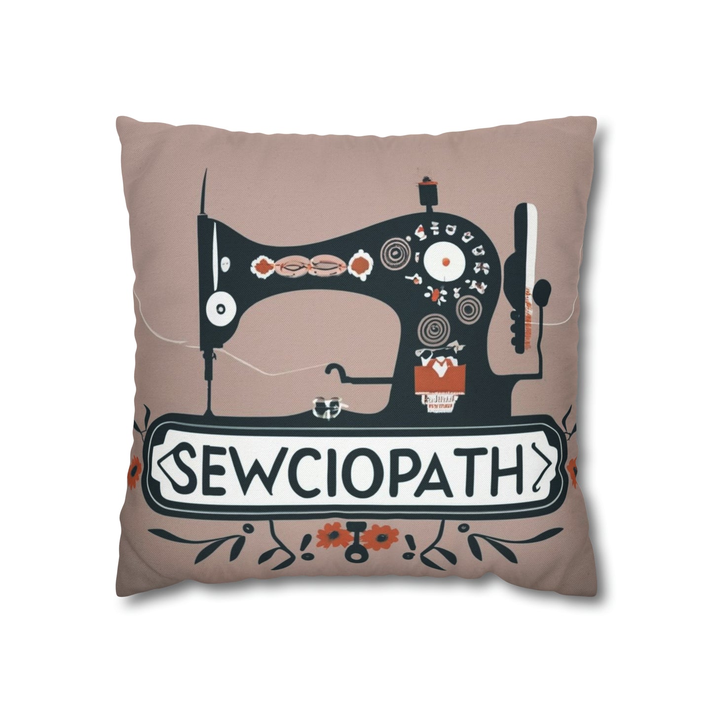 Sewciopath Sewing - Spun Polyester Square Pillow Case