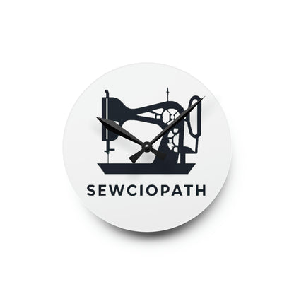 Sewciopath - Acrylic Wall Clock