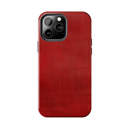 Juicy Red Berry Blast: Denim Fabric Inspired Design - Tough Phone Cases