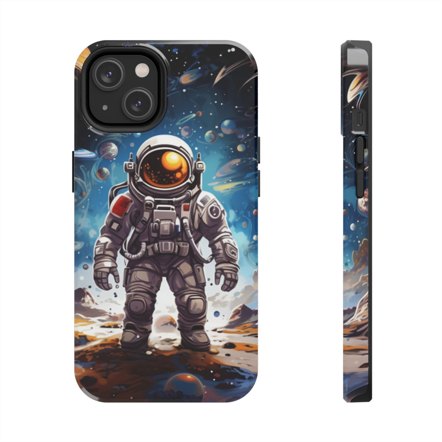 Galactic Voyage: Astronaut Journey in Celestial Star Cosmic Exploration - Tough Phone Cases