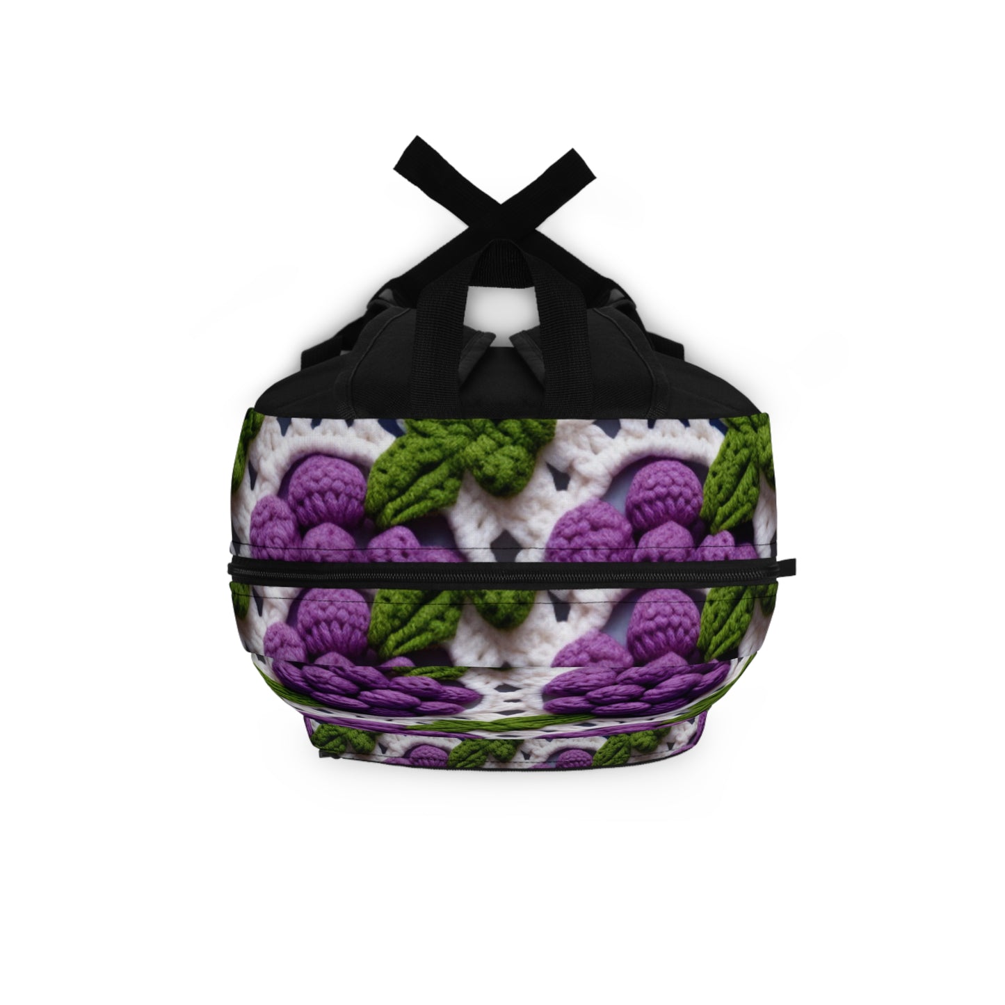 Crochet Grapes Pattern - Granny Square Design - Fresh Fruit Pick - Orchard Purple Snack Food - Backpack