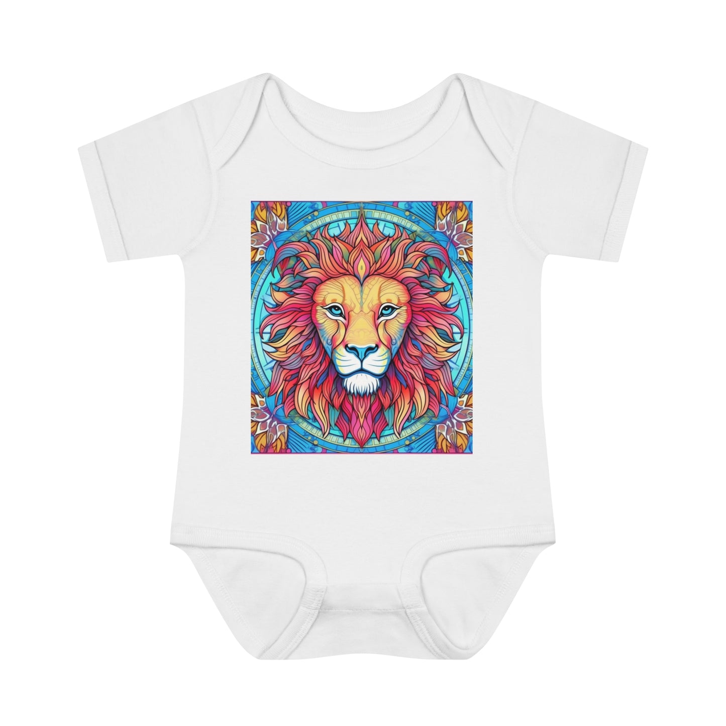 Astrological Leo - Cosmic Zodiac Constellation, Lion Symbol Art - Infant Baby Rib Bodysuit