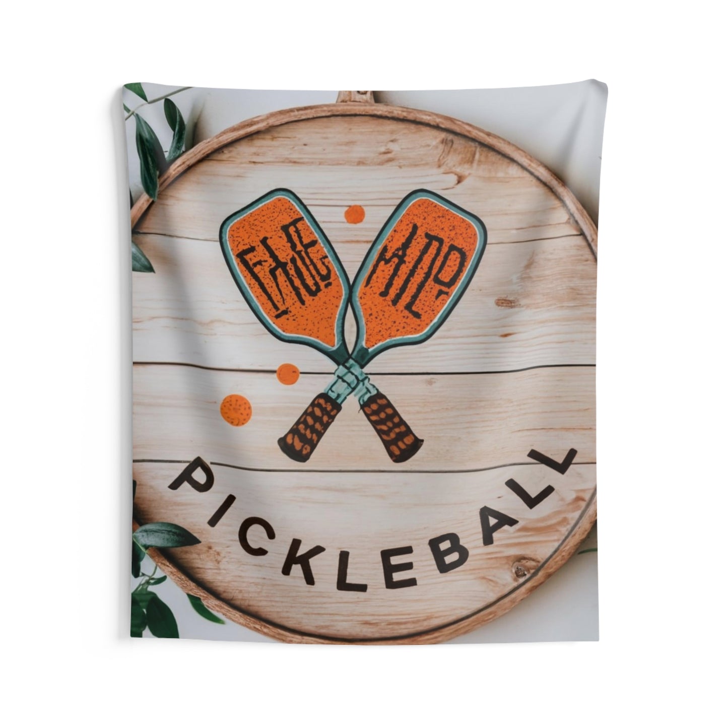 Gráfico Pickleball Boho - Regalo deportivo - Tapices de pared interior 