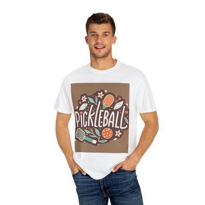 Pickleball Boho Graphic - Sport Gift - Unisex Garment-Dyed T-shirt