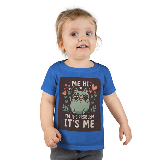 Yo, hola, soy el problema, soy yo - Regalo para amantes de los gatitos y gatos - Camiseta para niños pequeños