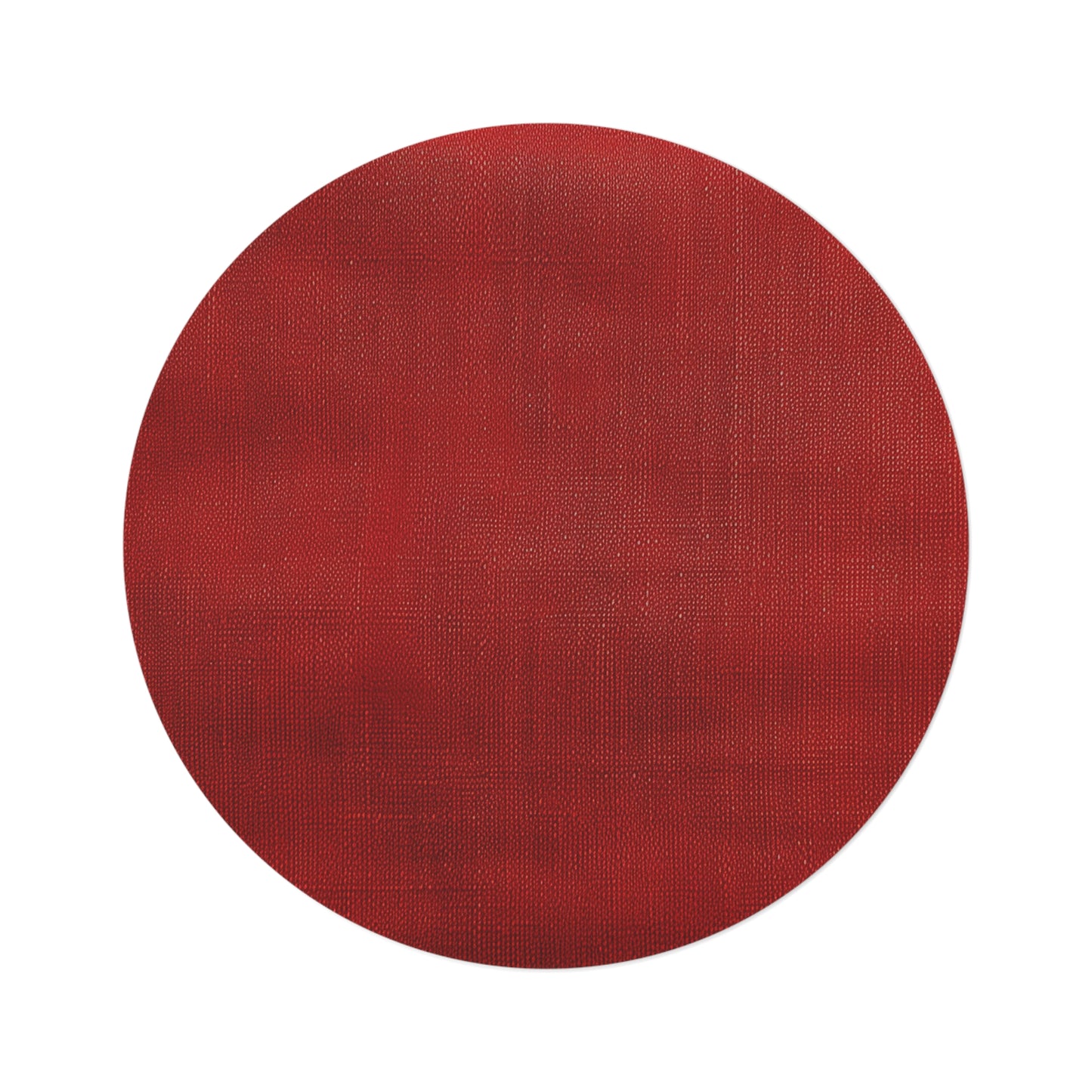 Juicy Red Berry Blast: Denim Fabric Inspired Design - Round Rug