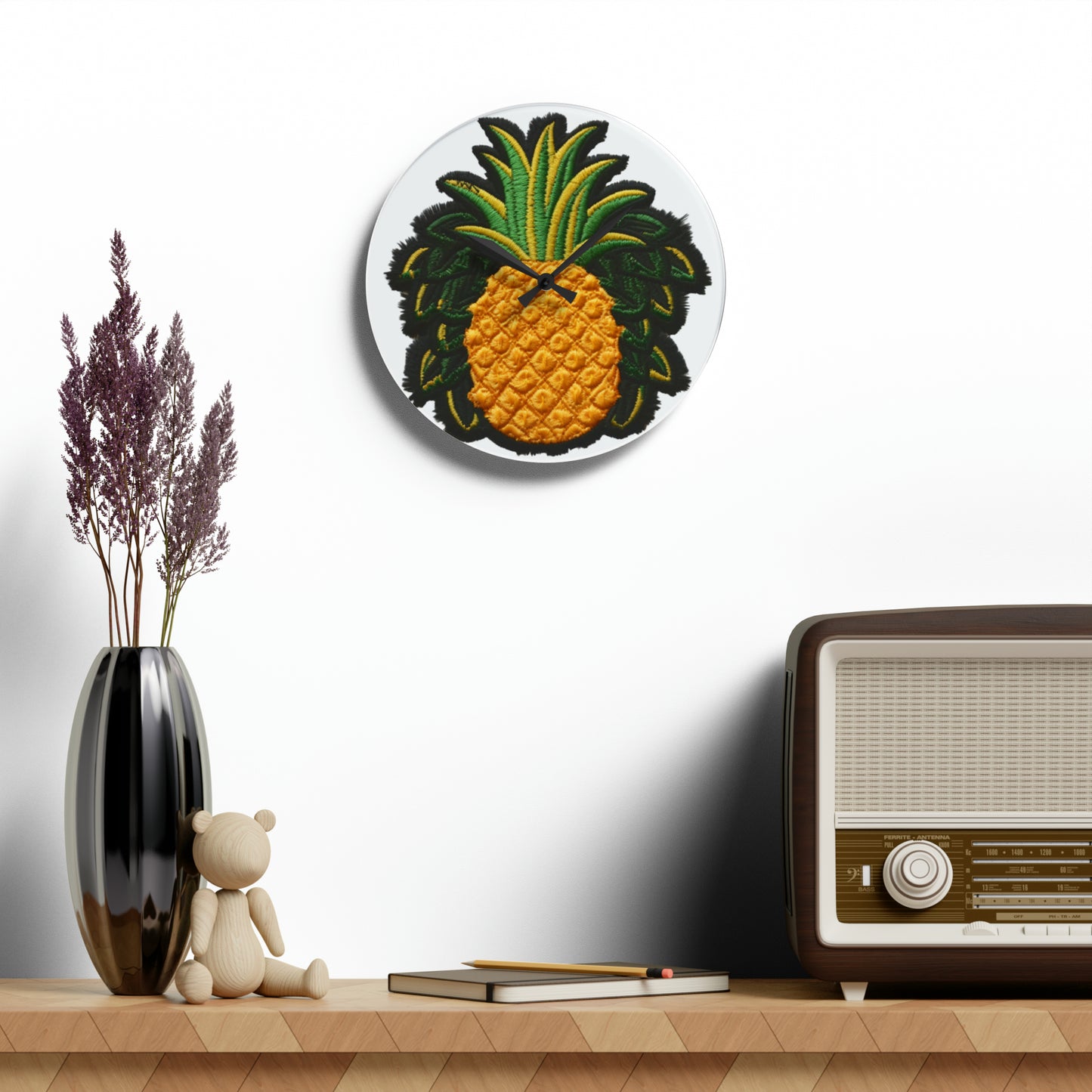 Pineapple - Acrylic Wall Clock