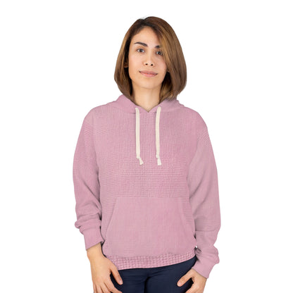 Blushing Garment Dye Pink: Denim-Inspired, Soft-Toned Fabric - Unisex Pullover Hoodie (AOP)