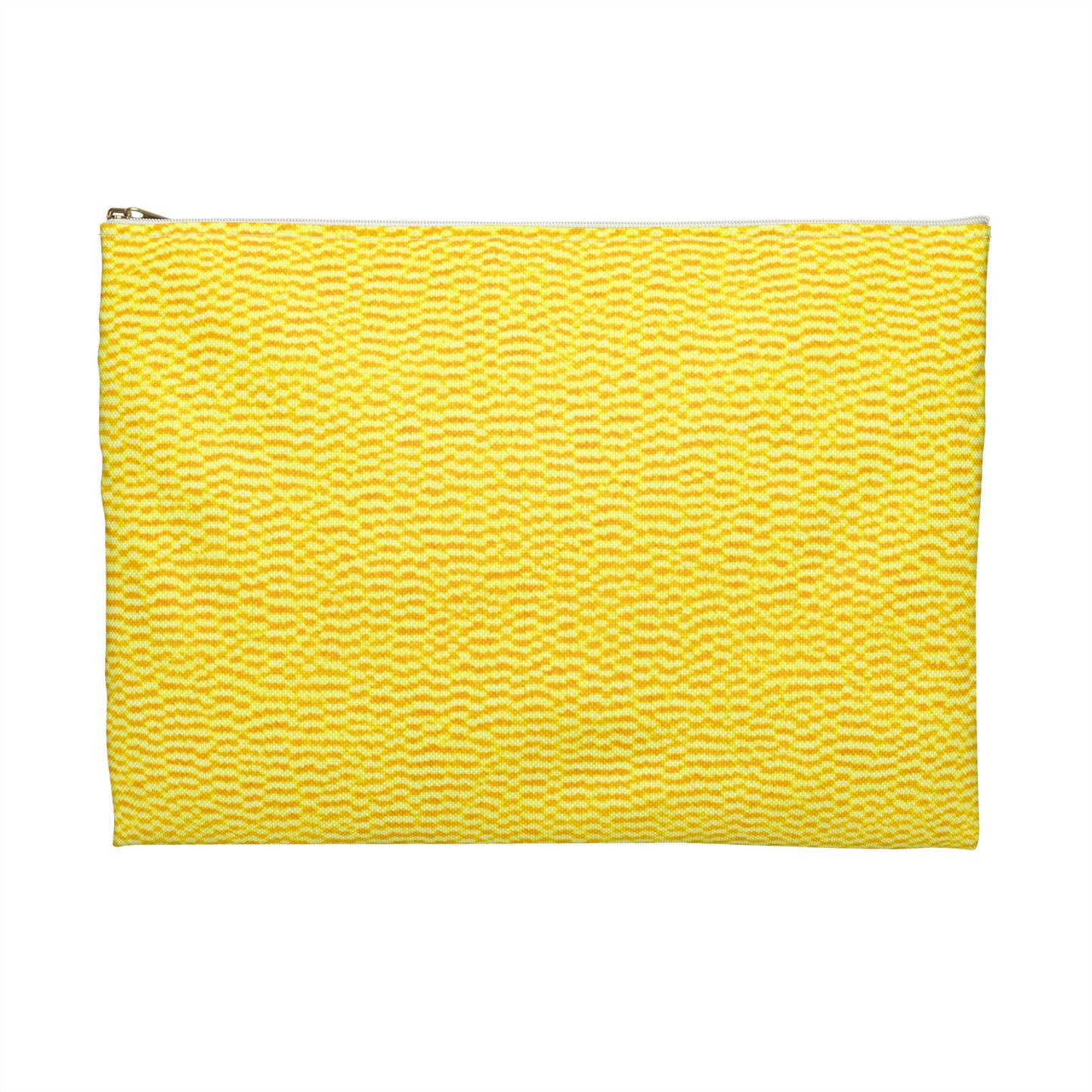 Sunshine Yellow Lemon: tela alegre, inspirada en la mezclilla - Bolsa para accesorios 