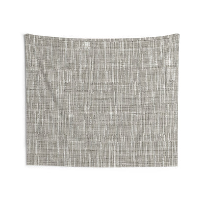 Silver Grey: Denim-Inspired, Contemporary Fabric Design - Indoor Wall Tapestries