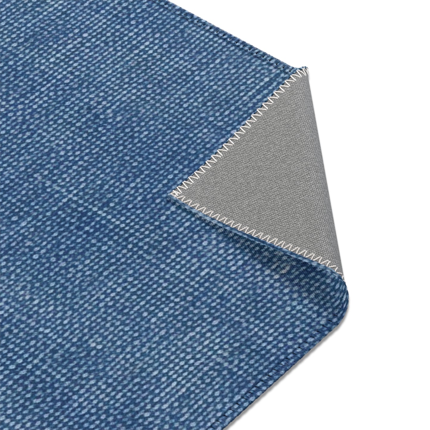 Outdoor Bass Boat Style - Denim Design Artwork - Area Rugs