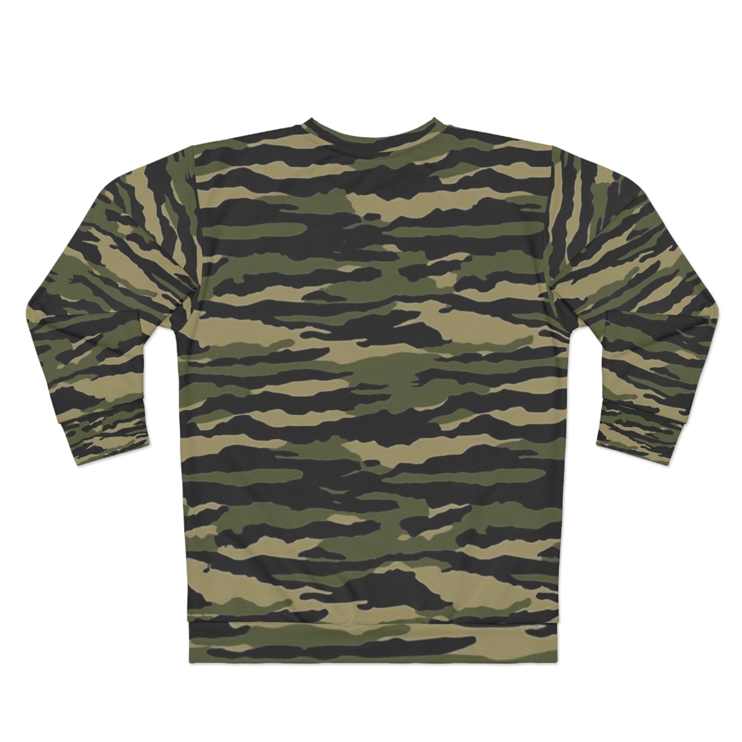 Tiger Stripe Camouflage: Military Style - Unisex Sweatshirt (AOP)