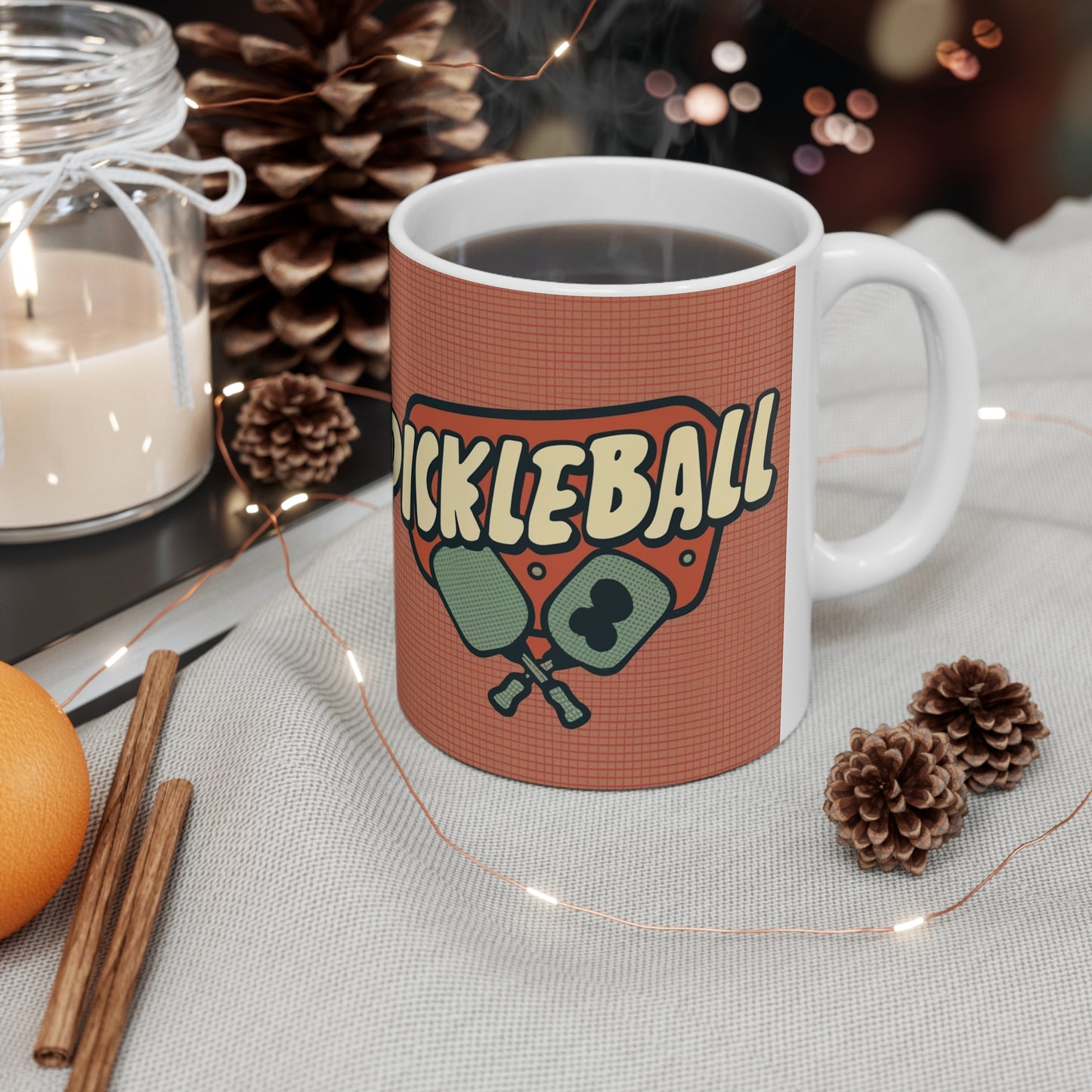 Pickleball Retro - Ceramic Mug 11oz