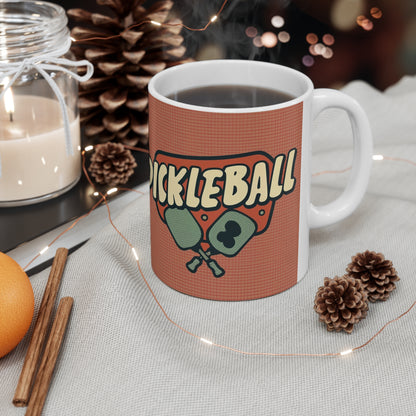 Pickleball Retro - Taza de Cerámica 11oz