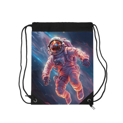 Astronaut Outer Space - Galaxy Starfield Art - Drawstring Bag