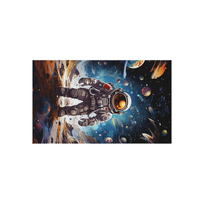 Galactic Voyage: Astronaut Journey in Celestial Star Cosmic Exploration - Outdoor Rug