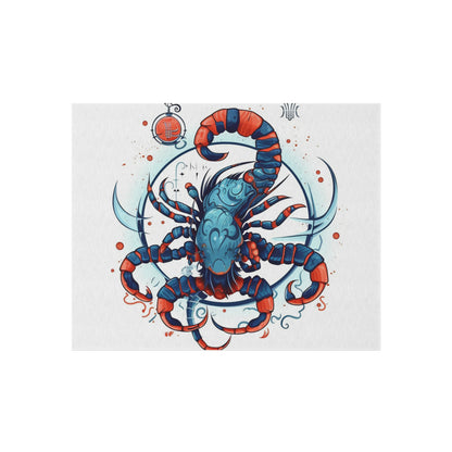 Cute Scorpio Zodiac Sign - Big Claws, Long Tail Cosmic Astrology Symbol - Outdoor Rug