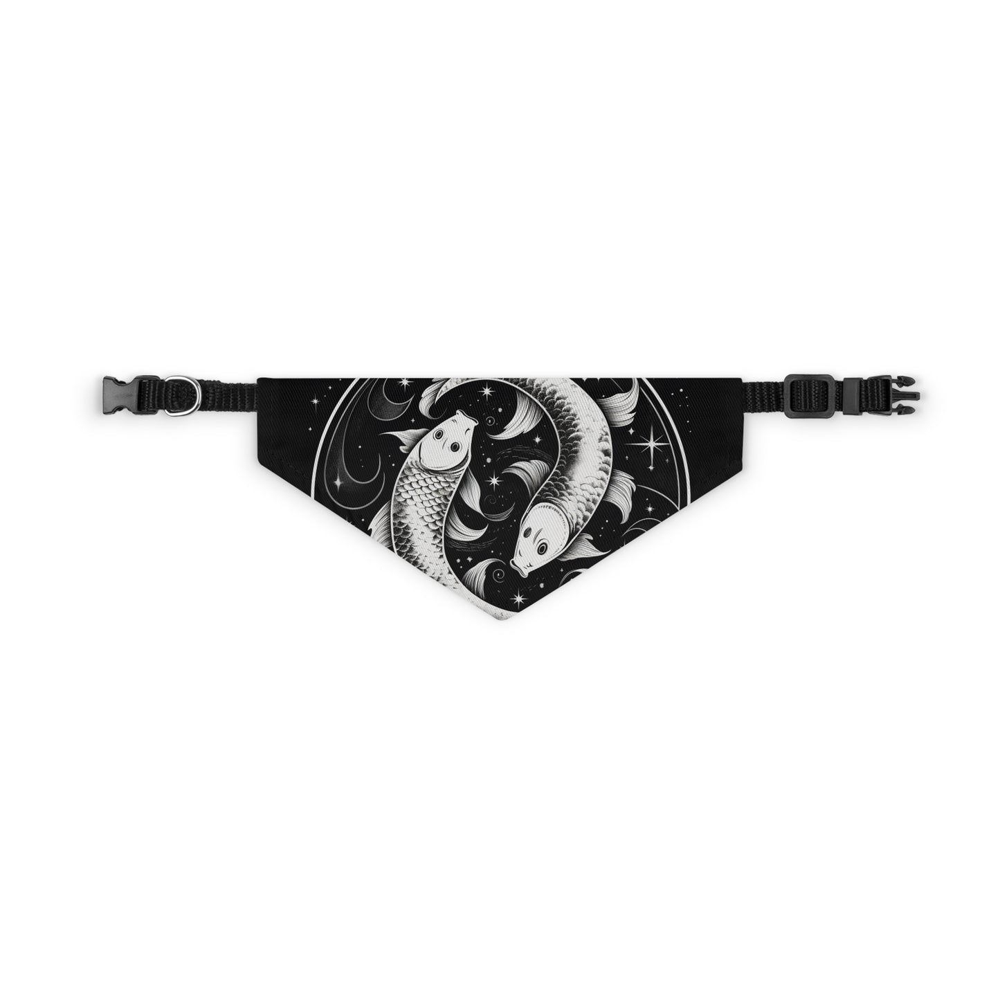 Pisces Zodiac, Fish Symbol Design, Water Element, Pet Bandana Collar