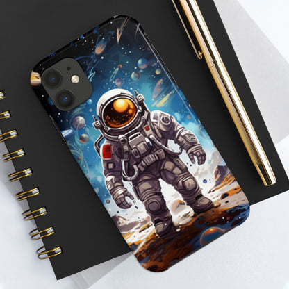 Galactic Voyage: Astronaut Journey in Celestial Star Cosmic Exploration - Tough Phone Cases