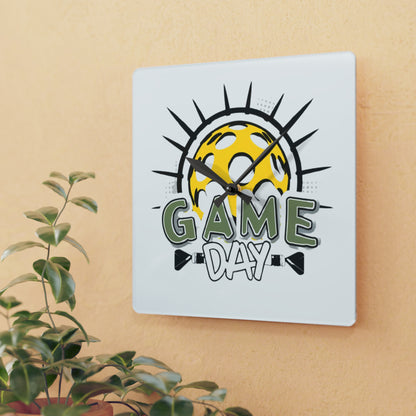 Pickleball Game Day Sport - Acrylic Wall Clock