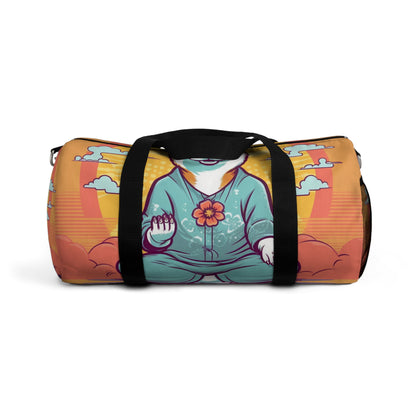 Shiba Inu Yoga Cartoon Crypto Dog Japanese Namaste: Duffel Bag