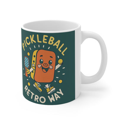 Retro Pickleball - Sport Gift - Ceramic Mug 11oz