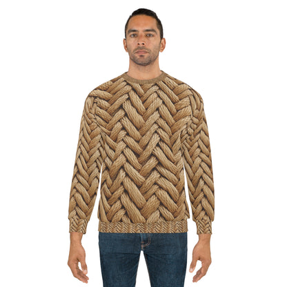 Jute Herringbone Chunky - Unisex Sweatshirt (AOP)