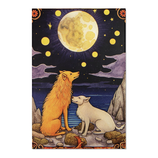 Moon Tarot Card Art - Embrace Your Intuition and Dreams - Area Rugs