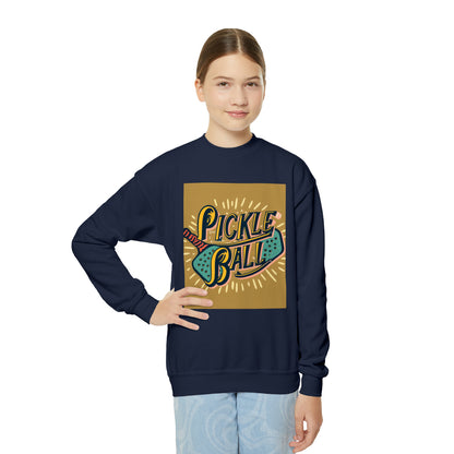 Pickleball Sport - Nostalgic Retro - Sport Game - Youth Crewneck Sweatshirt