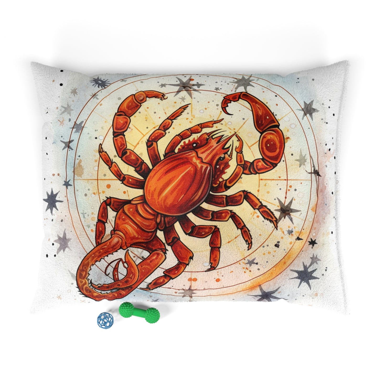 Prickly Scorpio Astrology - Sharp Zodiac Scorpion Celestial Horoscope - Pet Bed