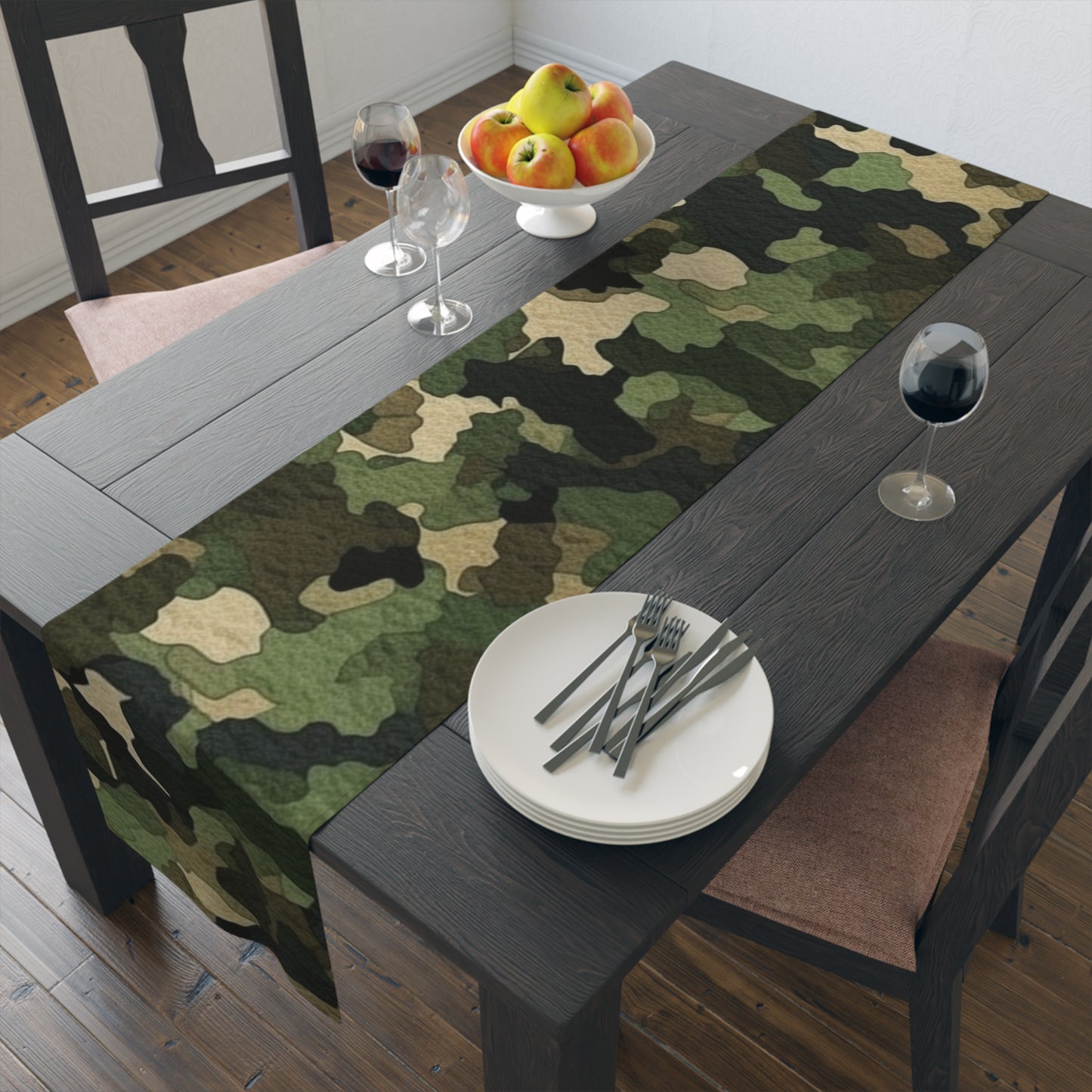 Classic Camo | Camouflage Wrap | Traditional Camo - Table Runner (Cotton, Poly)