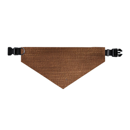 Luxe Dark Brown: Denim-Inspired, Distinctively Textured Fabric - Dog & Pet Bandana Collar